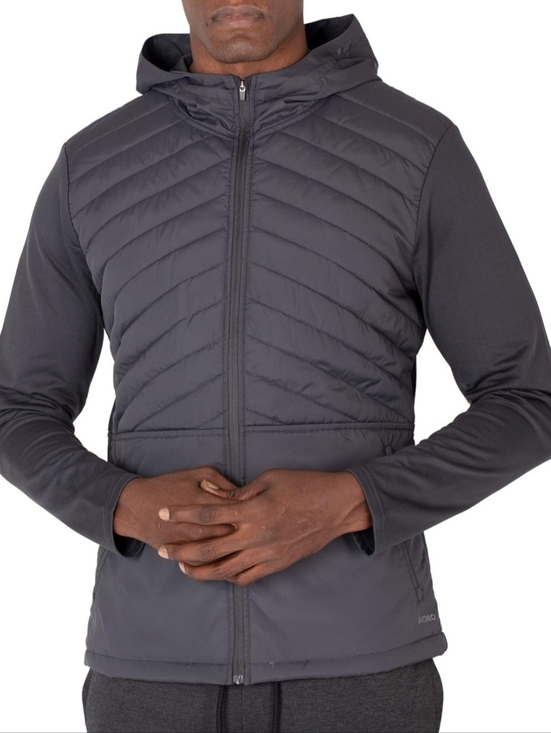 Skora Other - Skora Men's Black Hooded Light Quilted Running Jacket Size Small (35-36) AG-3465